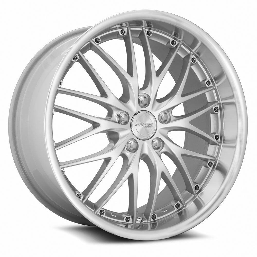MRR Wheels MRR GT1 19x9.5 24 5x120mm 72.6mm Hyper Silver Machined Lip