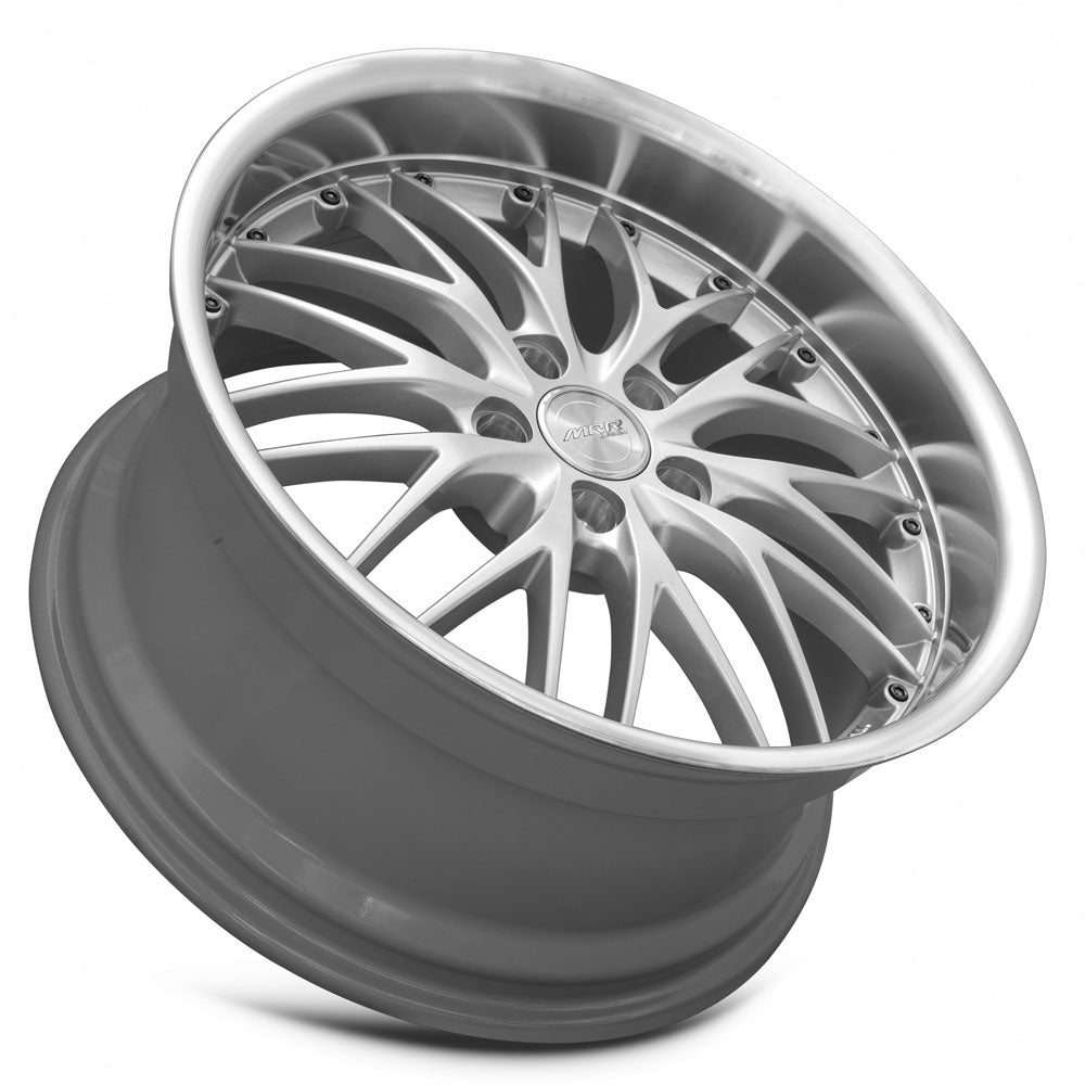 MRR Wheels MRR GT1 19x9.5 24 5x120mm 72.6mm Hyper Silver Machined Lip