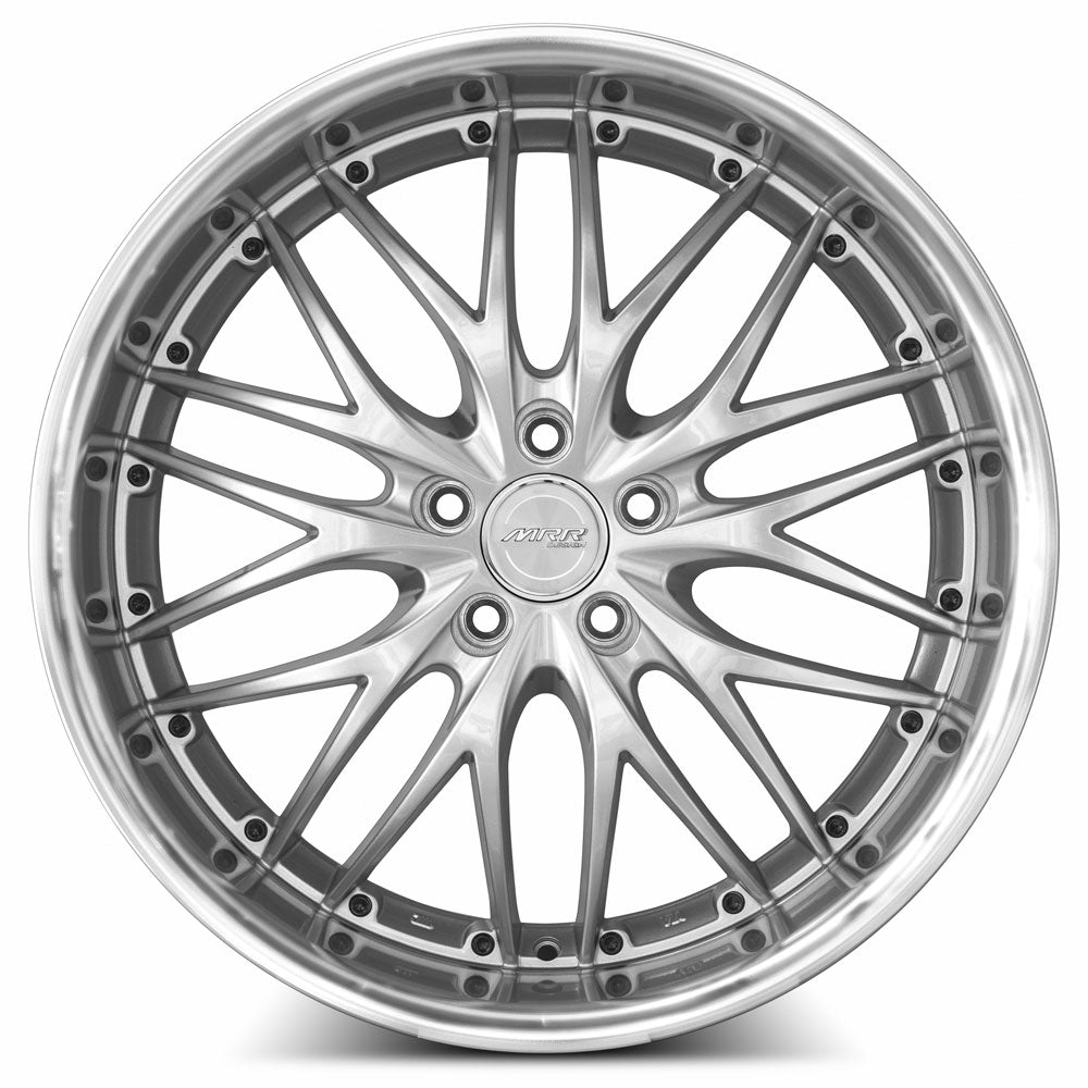 MRR Wheels MRR GT1 20x10 40 5x108mm 73.1mm Hyper Silver Machined Lip