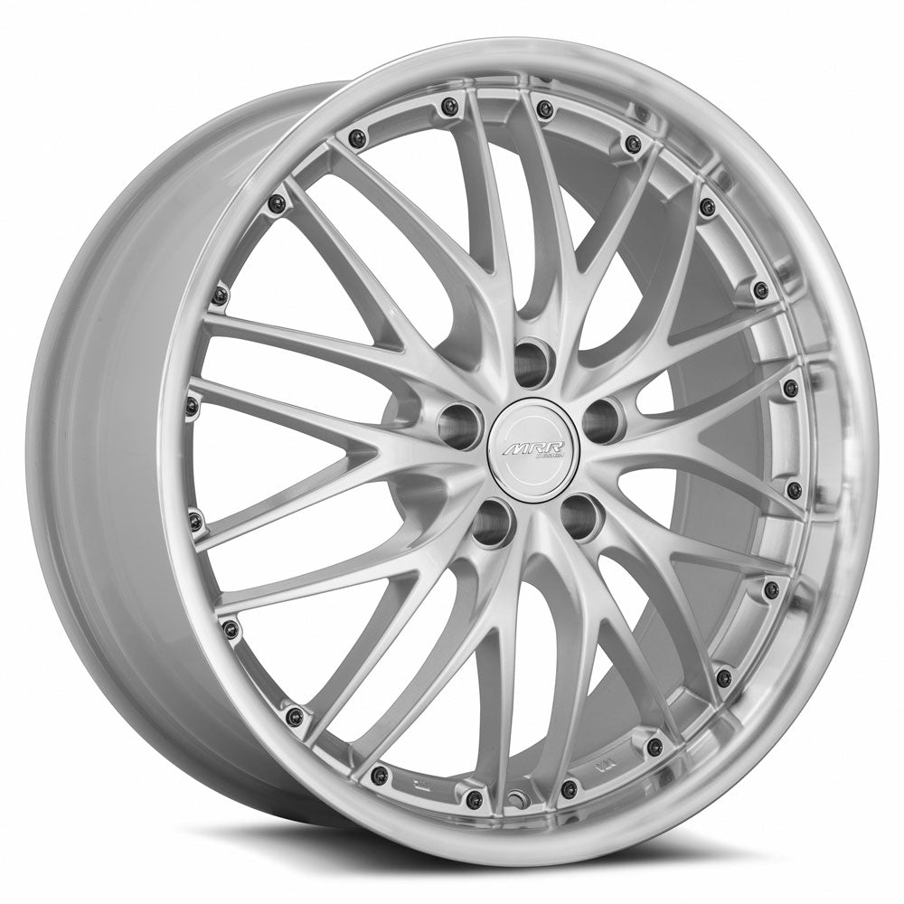 MRR Wheels MRR GT1 20x8.5 35 5x112mm 66.6mm Hyper Silver Machined Lip