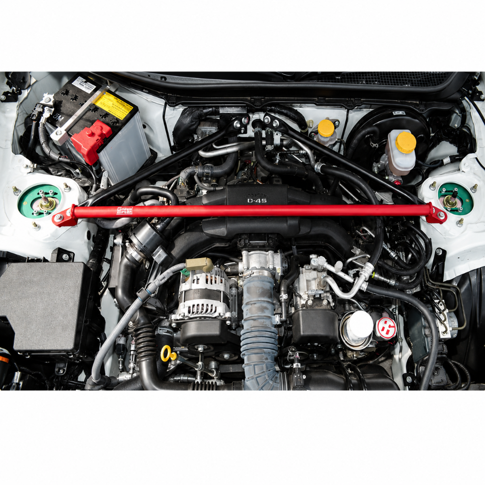 GrimmSpeed BRZ / FR-S Strut Tower Brace Installed