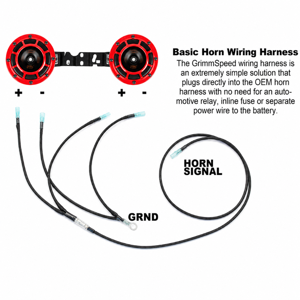 GrimmSpeed Hella Horn Harness 02-14 WRX/STI
