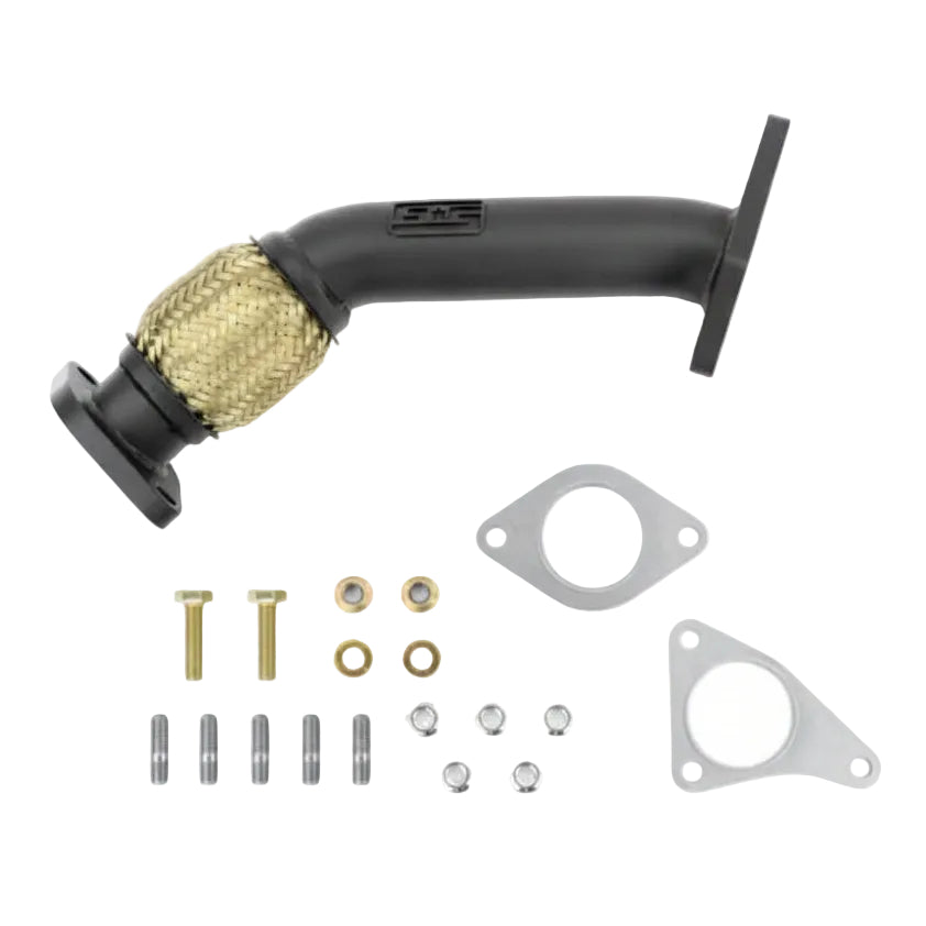 GrimmSpeed black ceramic coated 2-bolt up-pipe for EJ25 Subaru