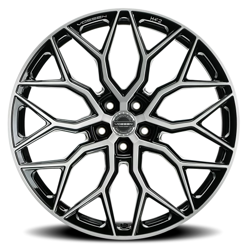 Vossen Vossen HF-2 22x10.5 / 5x120 / ET38 / Deep Face / 72.56 - Brushed Gloss Black Wheel