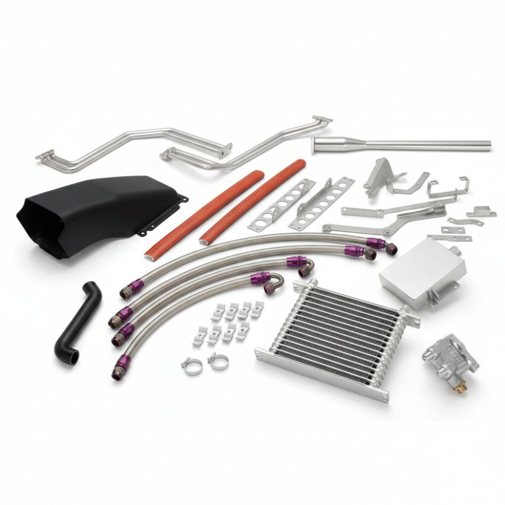 HKS black DCT fluid cooler for Nissan GT-R