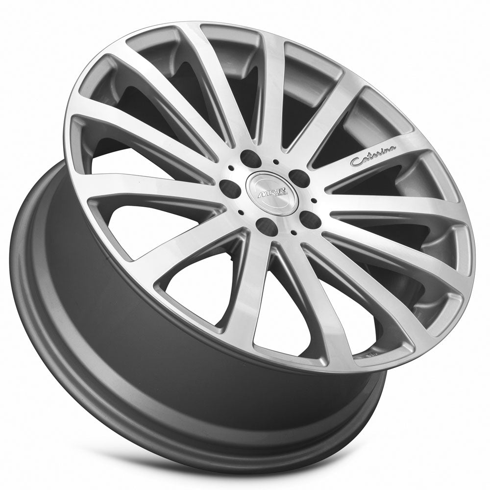 MRR Wheels MRR HR9 19x8.5 35 5x112mm 66.6mm Silver Machined Face