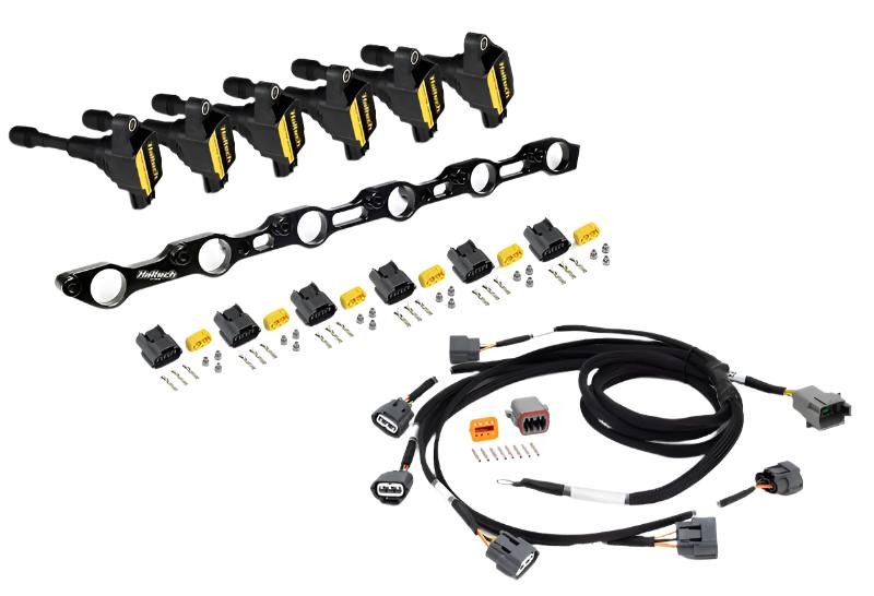 HALHT-120201-Haltech Toyota JZ R35 Coil Conversion Kit w/Bracket Coils Connectors & Harness (1JZ/1JZ VVT/2JZ)-Wiring Harnesses-Haltech