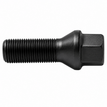 Load image into Gallery viewer, H&amp;R HRS1454702SW Wheel Bolts M14x1.5 47mm Mercedes Ball Black 10pk