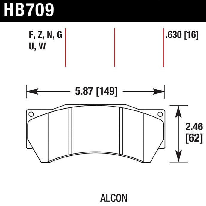 Hawk DTC-70 race brake pad product photo