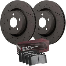 Load image into Gallery viewer, HAWKHKC4416.194B-Hawk Talon Brake Rotor and Pad Kit - Drilled &amp; Slotted - HPS 5.0 - Rear-Brake kit - Slot &amp; Drilled-Hawk Performance