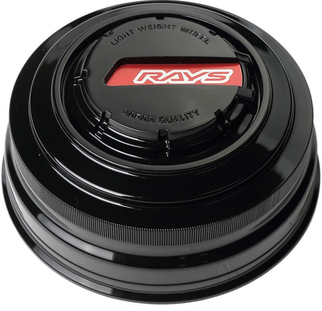 GLSWCRAYSLPSBK-Gram Lights Rays LPS Center Cap Black/Red-Wheel Center Caps-Gram Lights