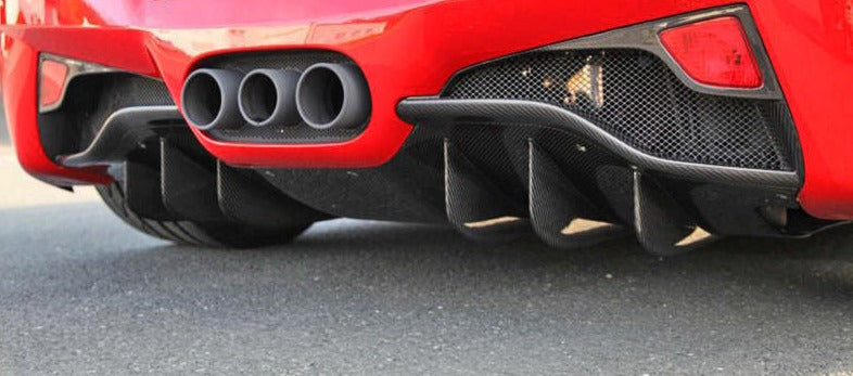 250.4583.CF-Ferrari 458 Carbon Fiber Rear Diffuser-Engine Covers-Black Ops Auto Works