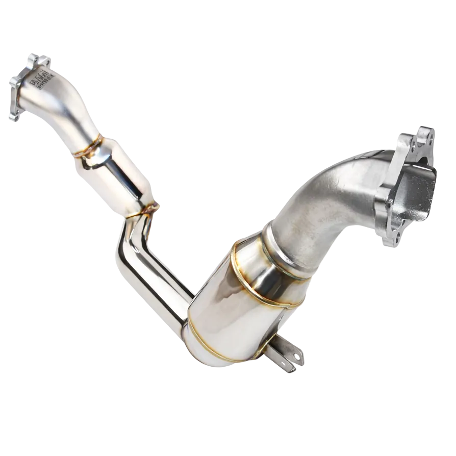 Invidia 02-07 WRX/STi Polished Divorced Waste Gate Downpipe with High Flow Cat Invidia INVHS05SW1DPC