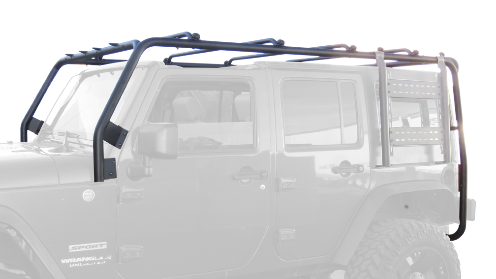 -Body Armor 4x4 07-18 Jeep Wrangler JK 2/4dr Roof Rack Front/Rear Frame Kit-Roof Rack-Body Armor 4x4