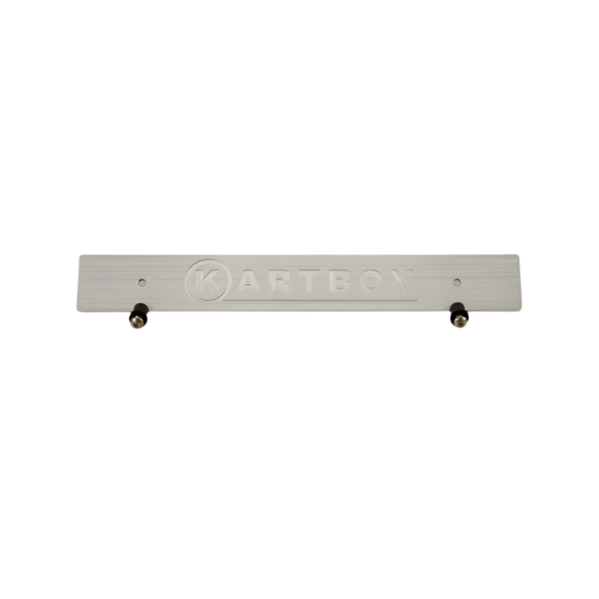 KBYKB-055-PL-SLV-Kartboy Front License Plate Delete - Silver-License Plate Relocation-Kartboy