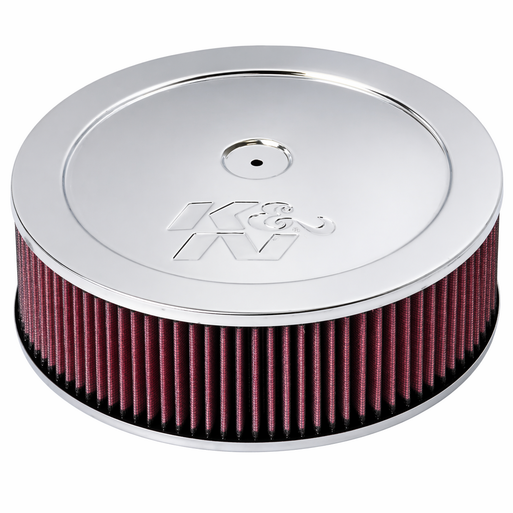K&N Engineering K&N Custom Round Filter 5-1/8in FLG / 11in Dia / 4-3/4in H w/VENT