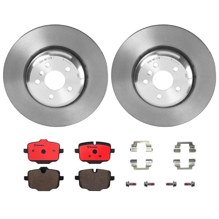 BREKT00824-Brembo OE 18-20 BMW 530e/17-20 530i/530i xDrive/2018 540d xDrive/17-20 540i Rear Disc Brake Kit-Brake Rotors - OE-Brembo OE
