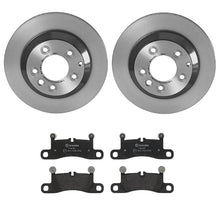 Load image into Gallery viewer, Porsche Volkswagen Disc Brake Pad and Rotor Kit – Rear (330mm) (Low-Met) Brembo
