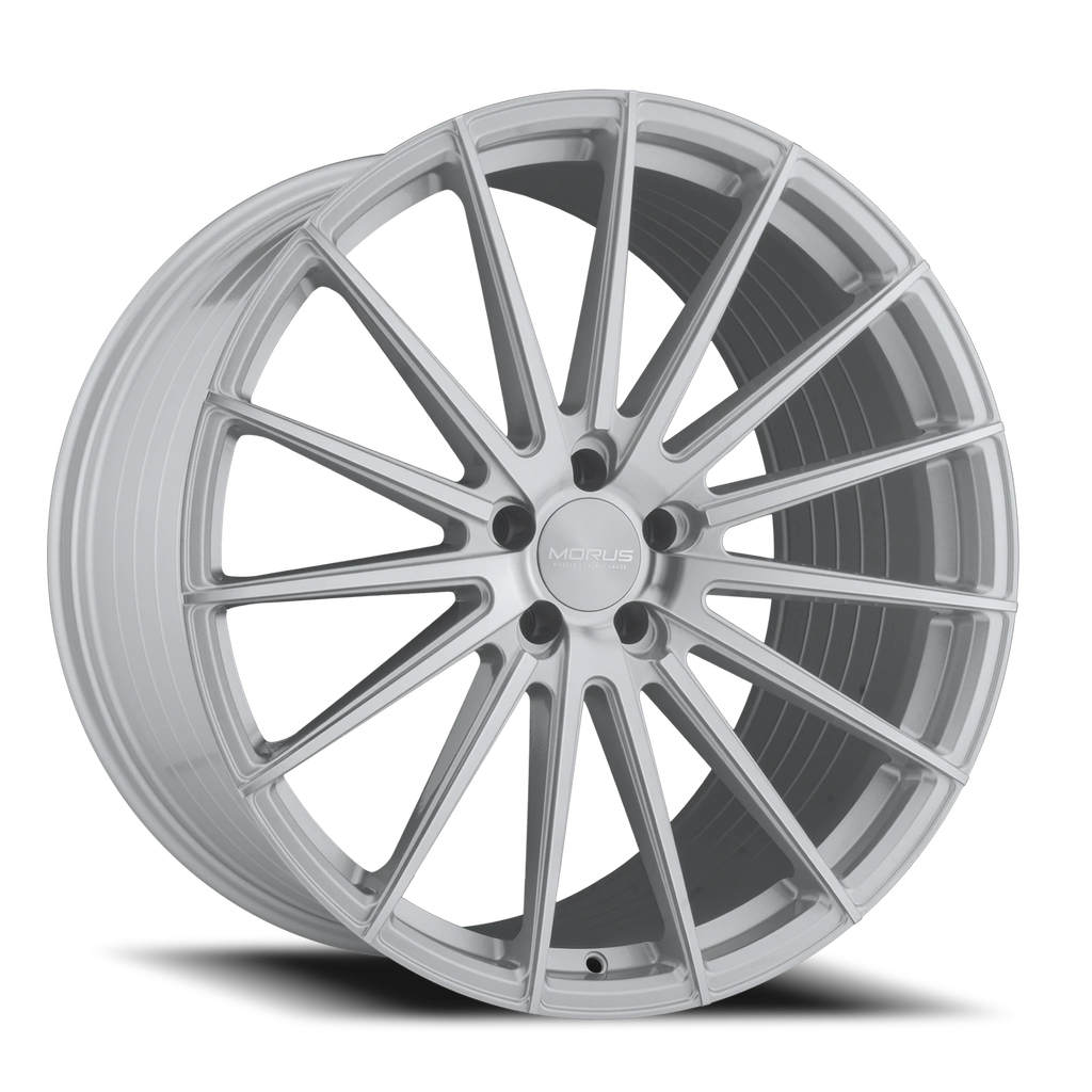 Morus Kraft 19x8.5 +40 5x112mm 66.56mm Silver Machined Spoke Faces