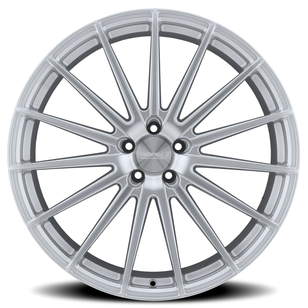 Morus Kraft 19x8.5 +40 5x112mm 66.56mm Silver Machined Spoke Faces