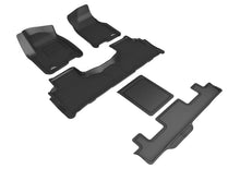 Load image into Gallery viewer, ACEL1CH09301509-3D Maxpider Kagu Black 2021-2024 Chevrolet Tahoe 7-Seat-Floor Mats - Rubber-3D MAXpider