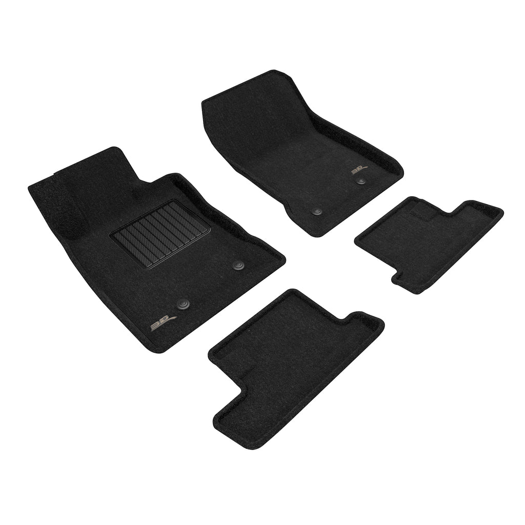 ACEL1SB03304709-3D MAXpider 22-24 Subaru BRZ Black F&R-Floor Mats - Rubber-3D MAXpider