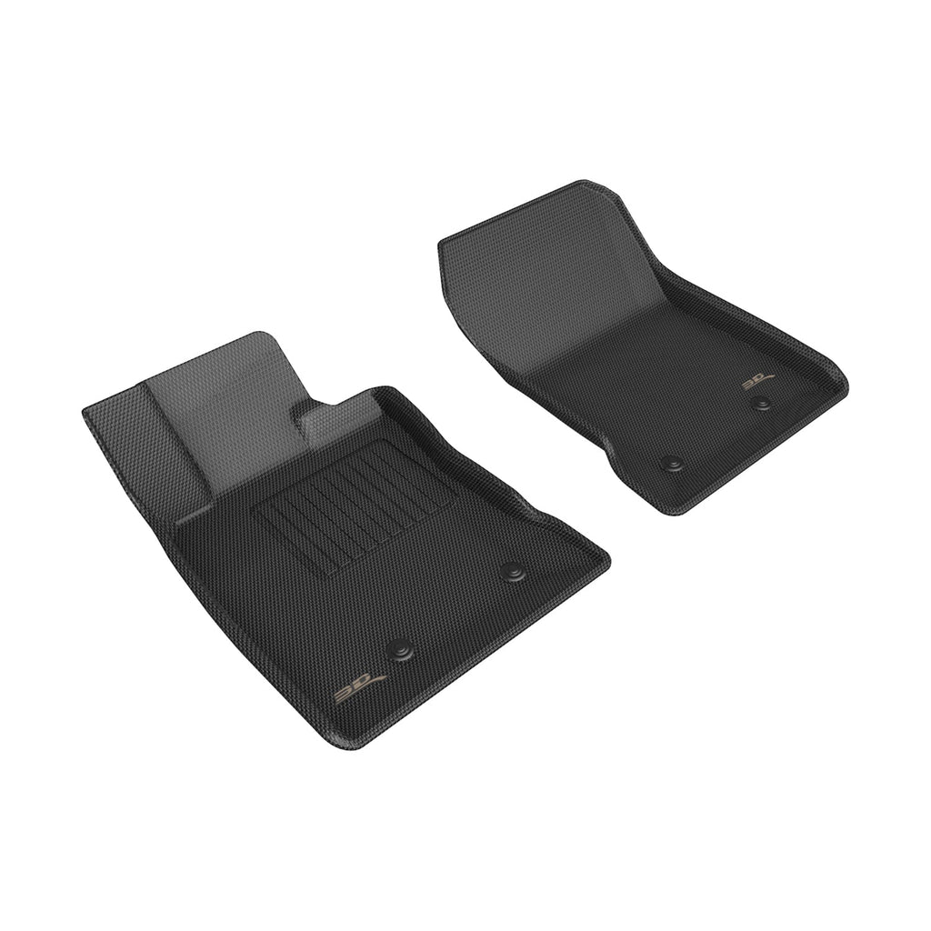 ACEL1TY28311509-3D MAXipder 2023 Toyota GR86 / Subaru BRZ Kagu Black Floor Mat - Row 1-Floor Mats - Rubber-3D MAXpider