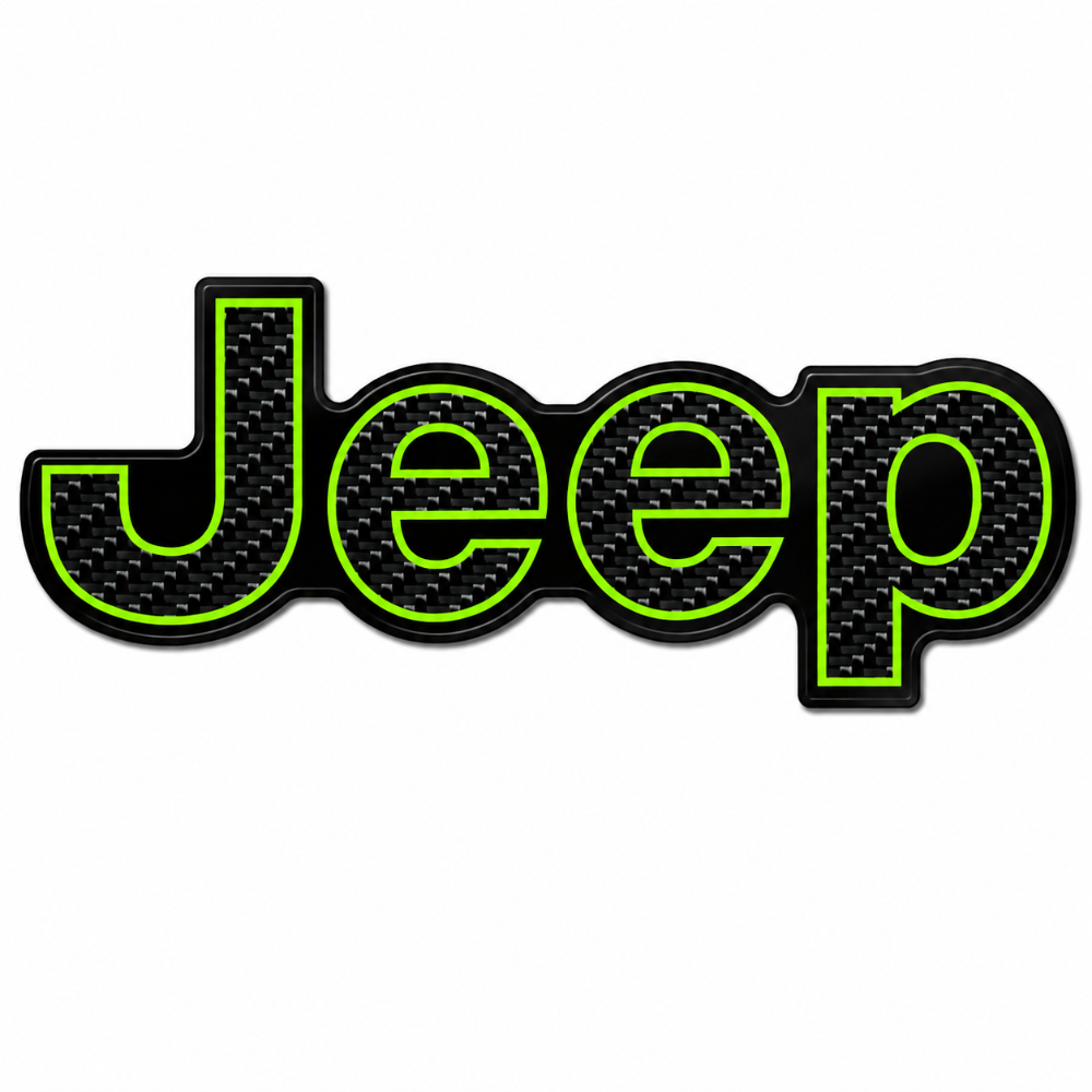 RBDCFJTB Carbon Fiber Jeep Trunk Badge 2011-2022 Grand Cherokee