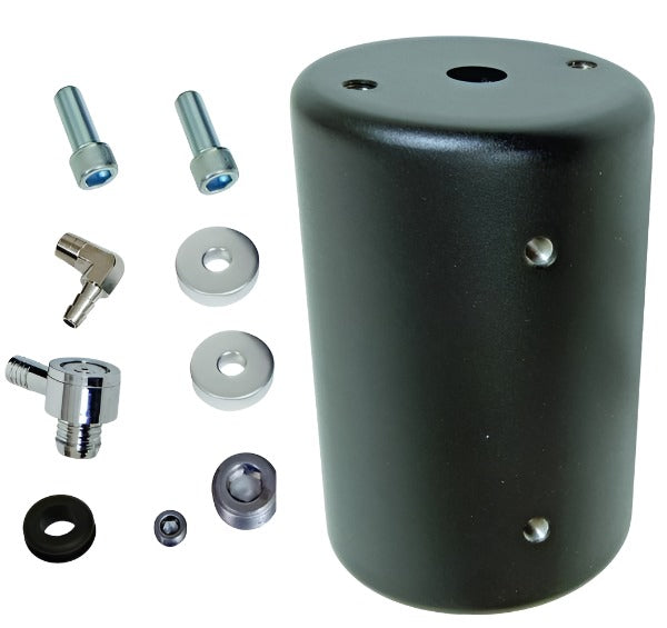 Granatelli Vacuum Assist Reservoir System - Black (Incl Fittings/Check Valve/Pipe Plugs) Granatelli Motor Sports