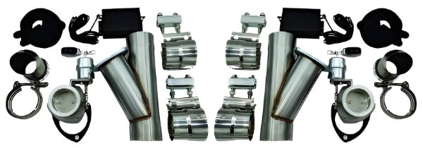 Granatelli 2.5in Stainless Steel Vacuum Controlled Electronic Exhaust Cutout Granatelli Motor Sports