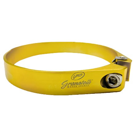 Granatelli 3.75in OD Hose Clamp ID Adjustment Range 95.25-97.25mm - Gold Granatelli Motor Sports
