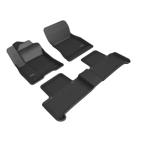 ACEL1MB18401509-3D MAXpider KAGU Floor Mat (BLACK) Mercedes-Benz EQB 2022-2024 - Full Set-Floor Mats - Rubber-3D MAXpider