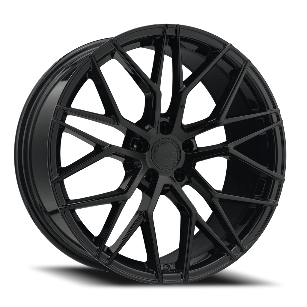 Avant Garde M520R 20x10 +25 5x112mm 66.56mm Gloss Black 20X10  5-112.00 25 AVG