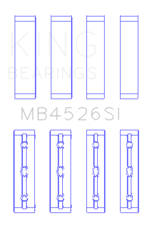 OE-Replacement Main Bearings For Toyota 1GR-FE - MB4526SI
