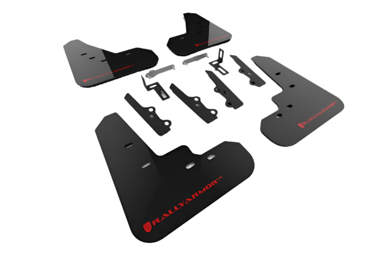 Rally Armor 2025+ Kia K4 Black Mud Flap Red Logo