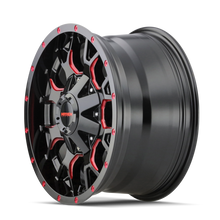 Load image into Gallery viewer, Mayhem 8015 Warrior 18x9 6x135 ET18 Black Prism Red