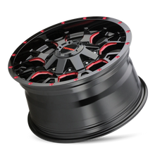 Load image into Gallery viewer, Mayhem 8015 Warrior 18x9 6x135 ET18 Black Prism Red