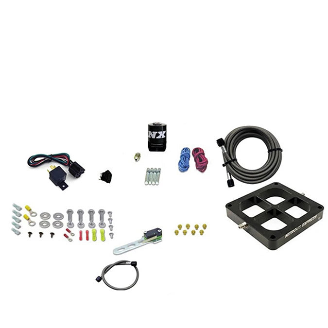NEX66147-00 - Nitrous Express Dry Single Entry Billet Crossbar Plate System 100-500hp (4500 Flange)- w/o Bottle