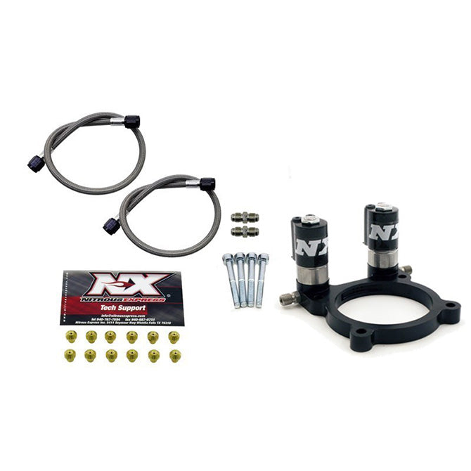 -Nitrous Express 11-14 Ford Mustang 3.5L/3.7L Nitrous Plate Conversion (w/Integrated Solenoids)-Nitrous Plates-Nitrous Express