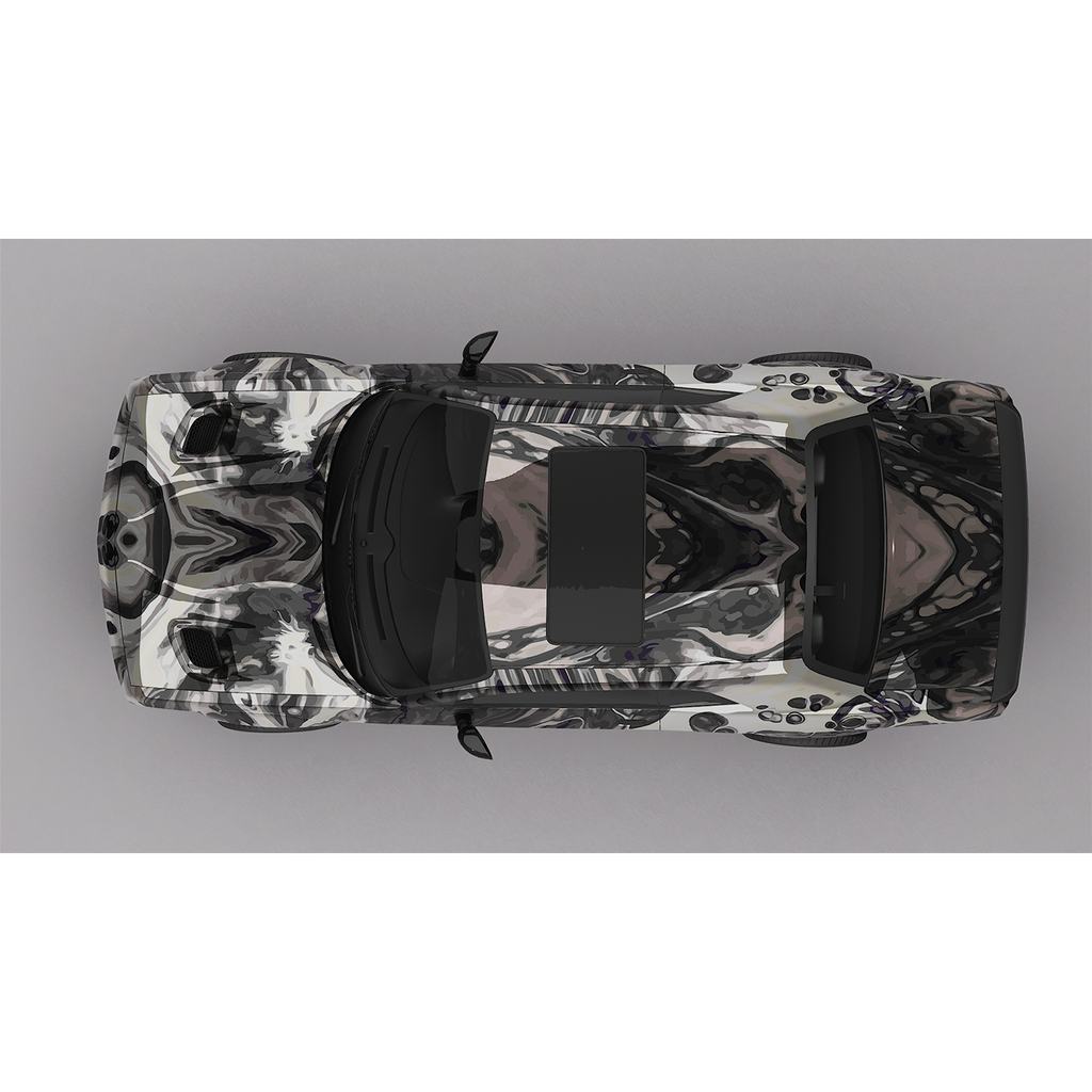 Vinyl Car Wrap Film - Oilslick (White)-Vehicle Wrap-Wraptek