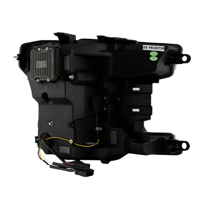 SPY5088475-Spyder 18-20 Ford F-150 Headlights - Halogen Model Only - DRL LED - Black PRO-YD-FF15018HALAP-SEQ-BK-Headlights-SPYDER