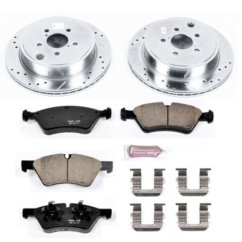 PowerStop K5883 Z23 Rear Brake Kit 2013-2016 Scion FR-S