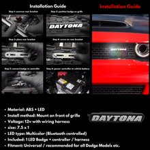 Load image into Gallery viewer, -Daytona LED Badge: (Multicolor)-Illuminated LED Emblems-RGB Halo Kits