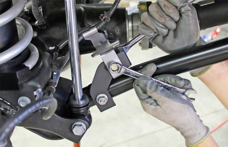  RockJock JL/JT Brake Line Relocation Bracket Kit Front Pair