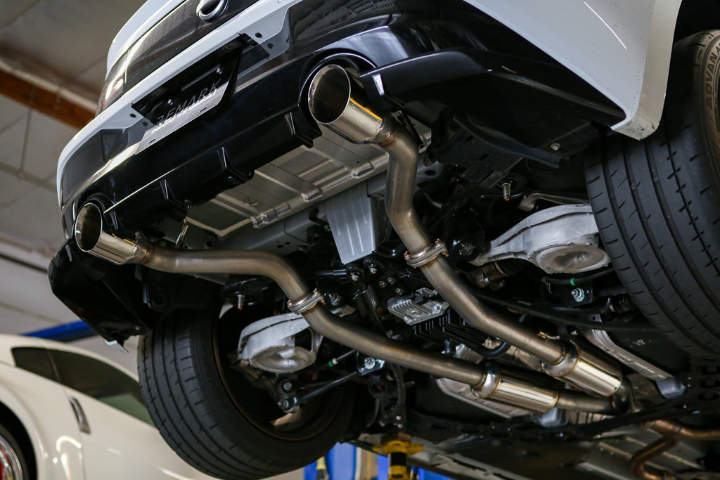 REMRO-TT35-D-REMARK 2023+ Nissan Z Burnt Stainless Double Wall Tip Axle Back Exhaust-Axle Back-Remark