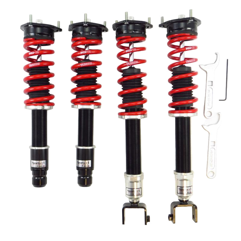 RS-R Sports-i coilovers set of four for Infiniti Q50 AWD with red springs and black struts