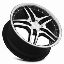 Load image into Gallery viewer, MRR Wheels MRR RW2 18x8 35 5x108mm 73.1mm Black w/ Stainless Lip