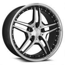Load image into Gallery viewer, MRR Wheels MRR RW2 19x8.5 35 5x120mm 72.6mm Black w/ Stainless Lip