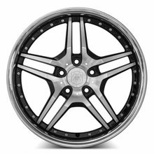 Load image into Gallery viewer, MRR Wheels MRR RW2 19x8.5 35 5x114.3mm 73.1mm Black w/ Stainless Lip