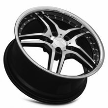 Load image into Gallery viewer, MRR Wheels MRR RW2 19x8.5 35 5x114.3mm 73.1mm Black w/ Stainless Lip